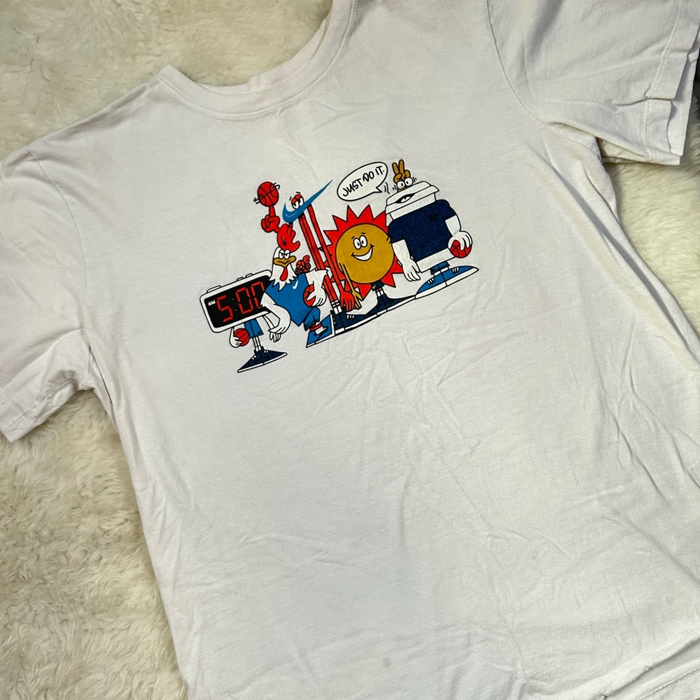 Nike White Tee with Logo
